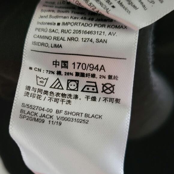 Old Navy Boyfriend High Rise Black Jack Denim Black 3" Shorts Women Sz 18 - Picture 7 of 7